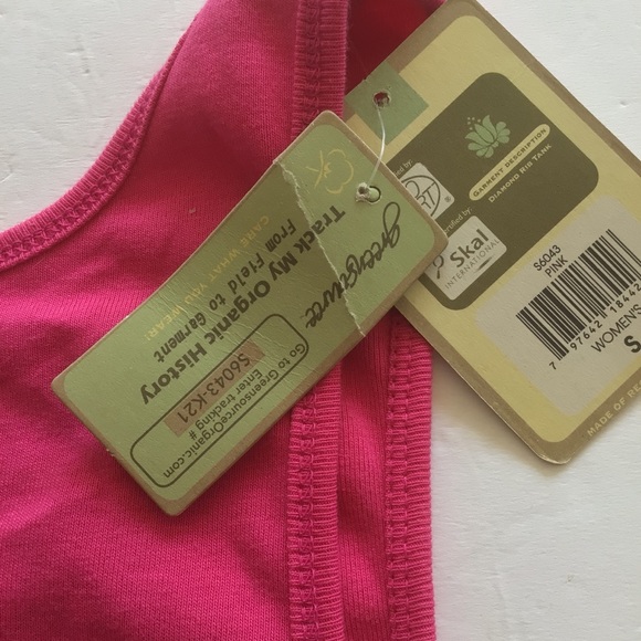 GREENSOURCE PINK EMBELLISHED TANK TOP SMALL NWT - Picture 9 of 11